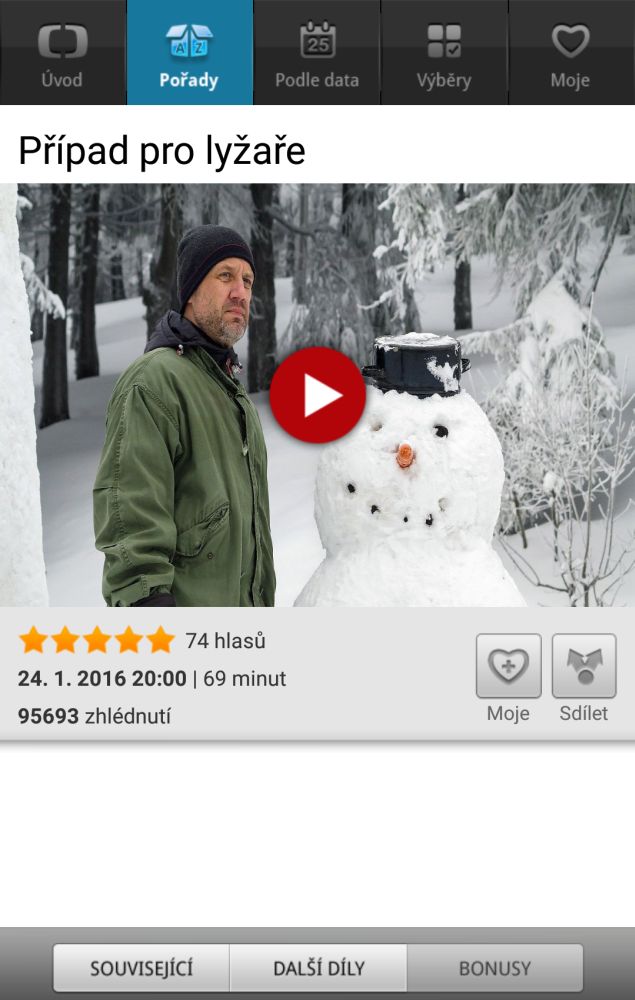 Případ pro... - iVysílání Android