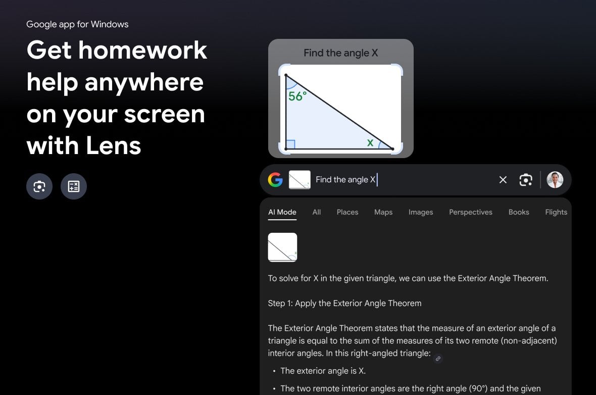 Aplikace Google vyhledávání pro Windows