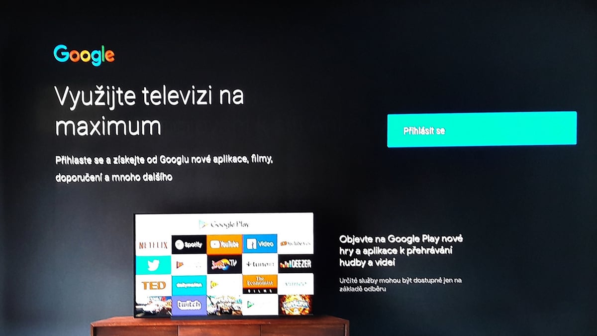 Box SledováníTV - přihlášení