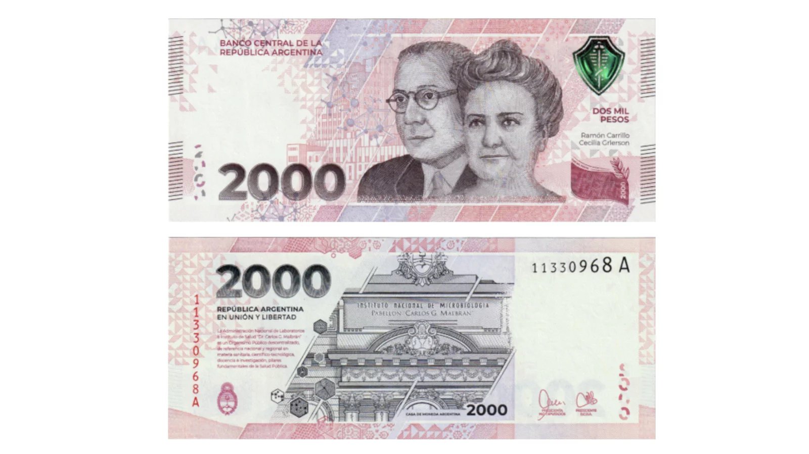 2000 argentinských pesos.