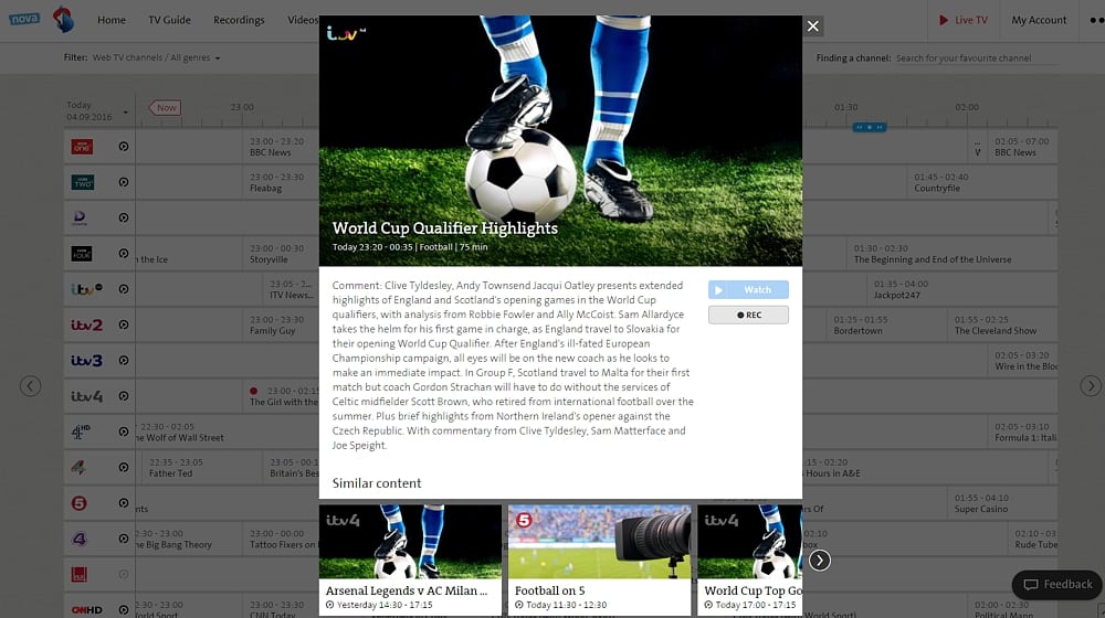 Swisscom TV Air - TV Guide