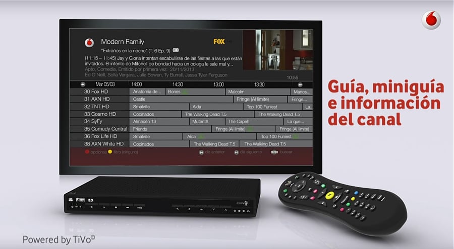 Vodafone Španělsko - EPG a Info