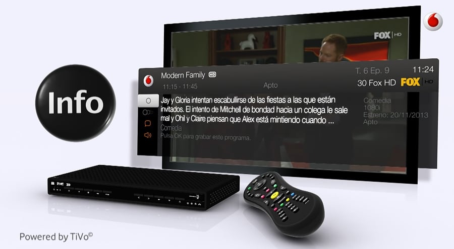 Vodafone Španělsko - EPG a Info