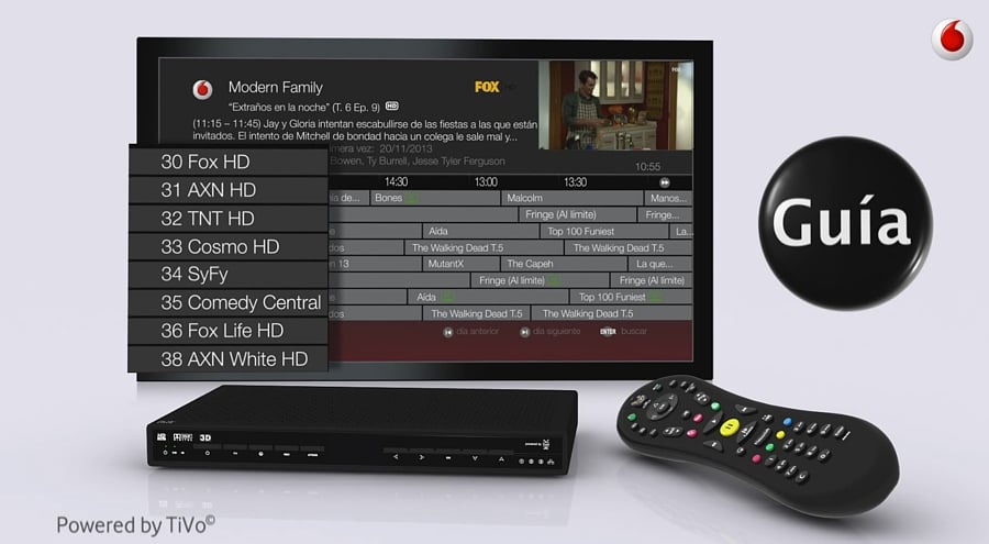 Vodafone Španělsko - EPG a Info