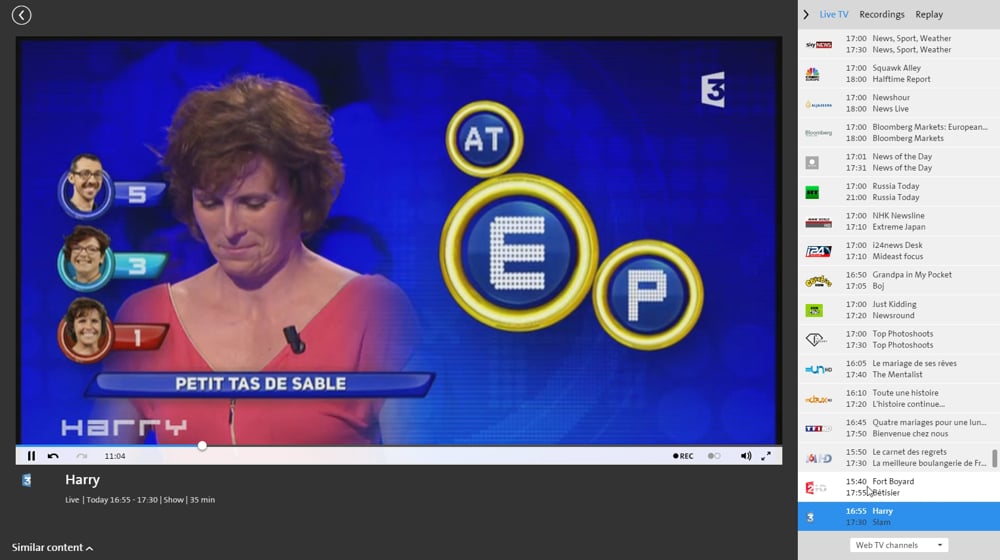 Swisscom TV Air - francouzské programy