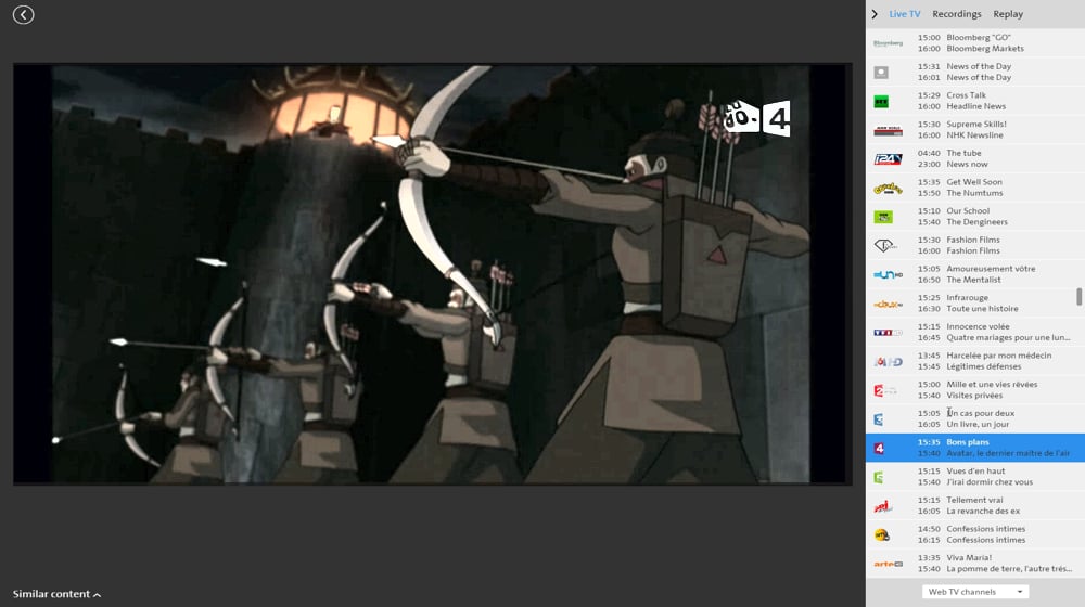 Swisscom TV Air - francouzské programy