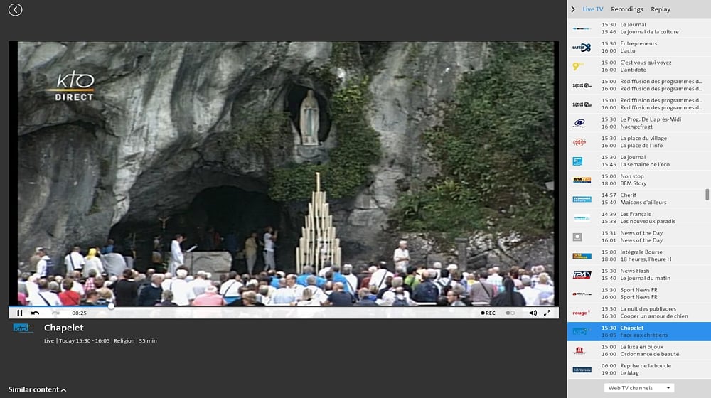 Swisscom TV Air - francouzské programy