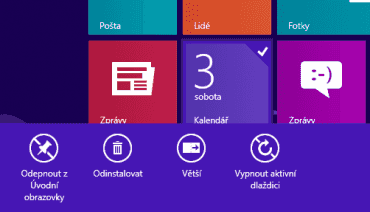 Úprava vybrané dlaždice
