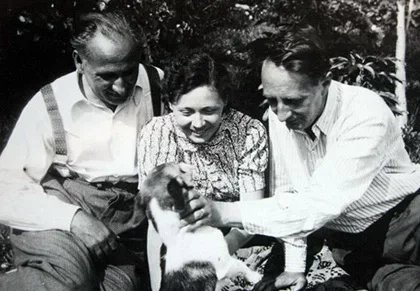 Skladatelčin otec Václav Kaprál, Vítězslava Kaprálová а Bohuslav Martinů