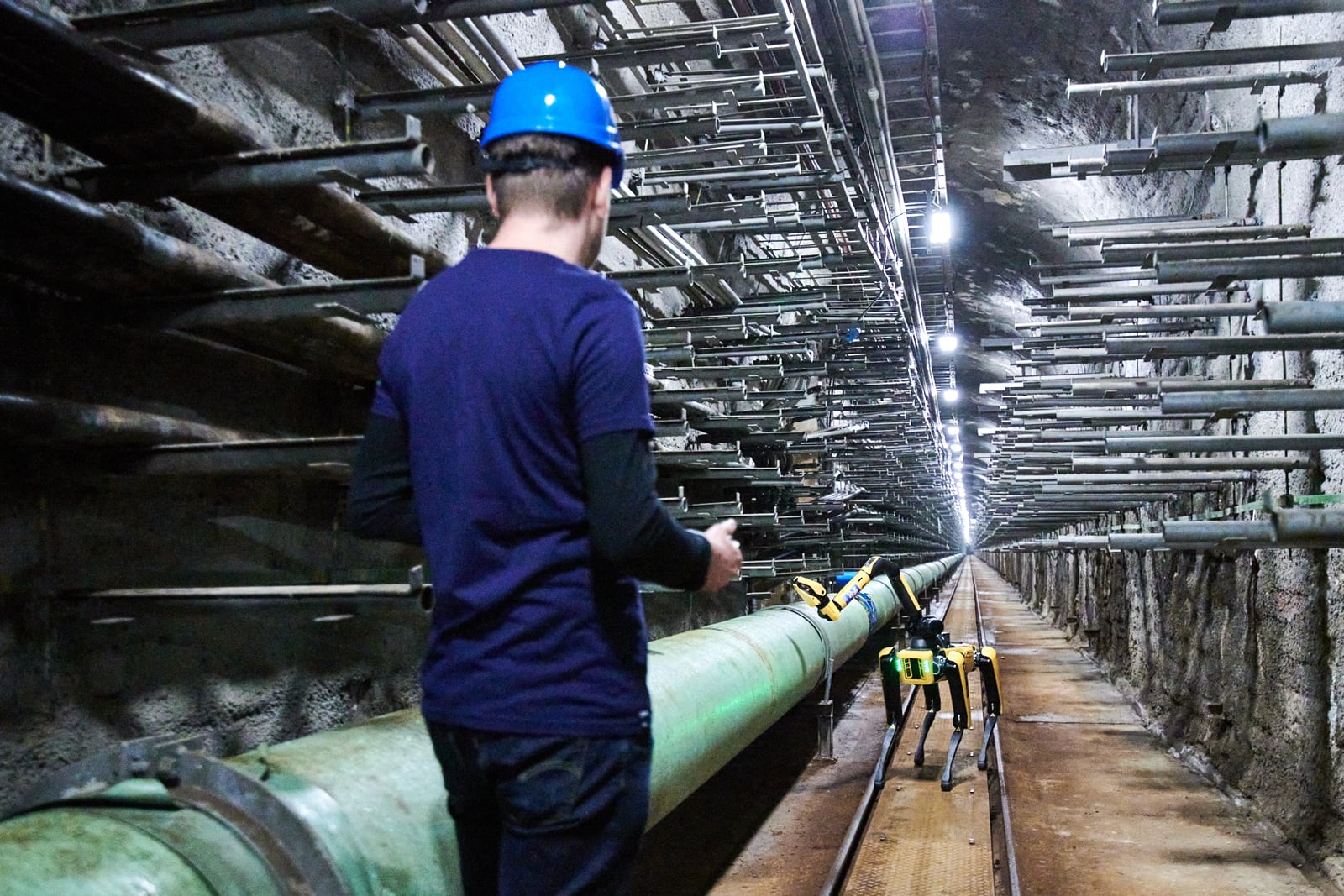 Spot od Boston Dynamics a ČVUT v pražských kolektorech