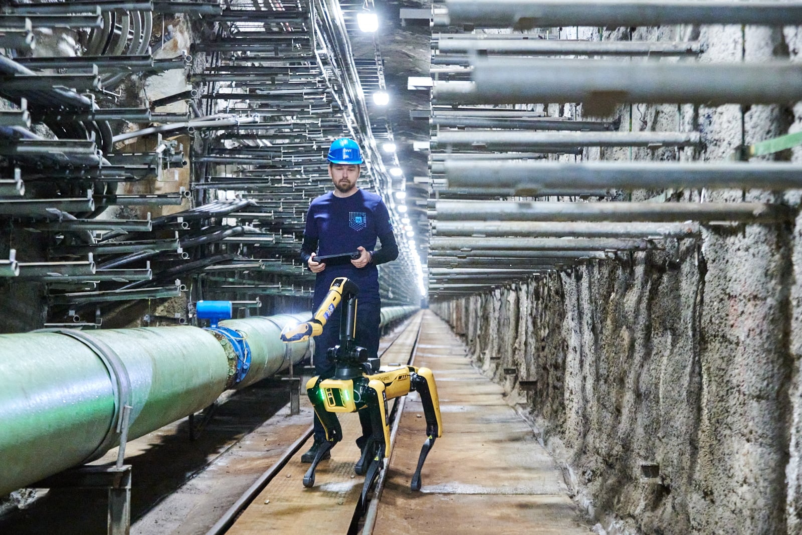 Spot od Boston Dynamics a ČVUT v pražských kolektorech