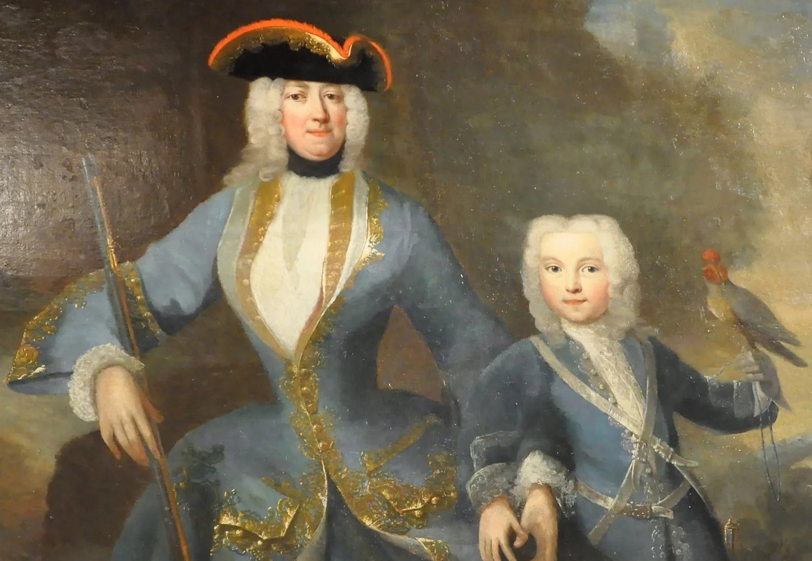 Kněžna a vévodkyně Eleonora Amálie se svým synem Josefem I. Adamem v roce 1727