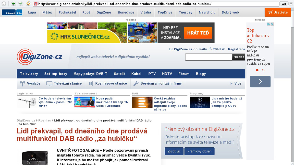 Vu+ ZERO Black/White: jednotunerový linuxový satelitní přijímač