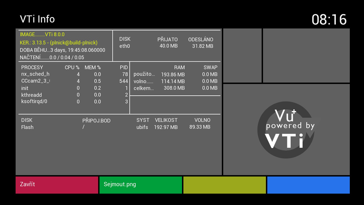 Vu+ ZERO Black/White: jednotunerový linuxový satelitní přijímač