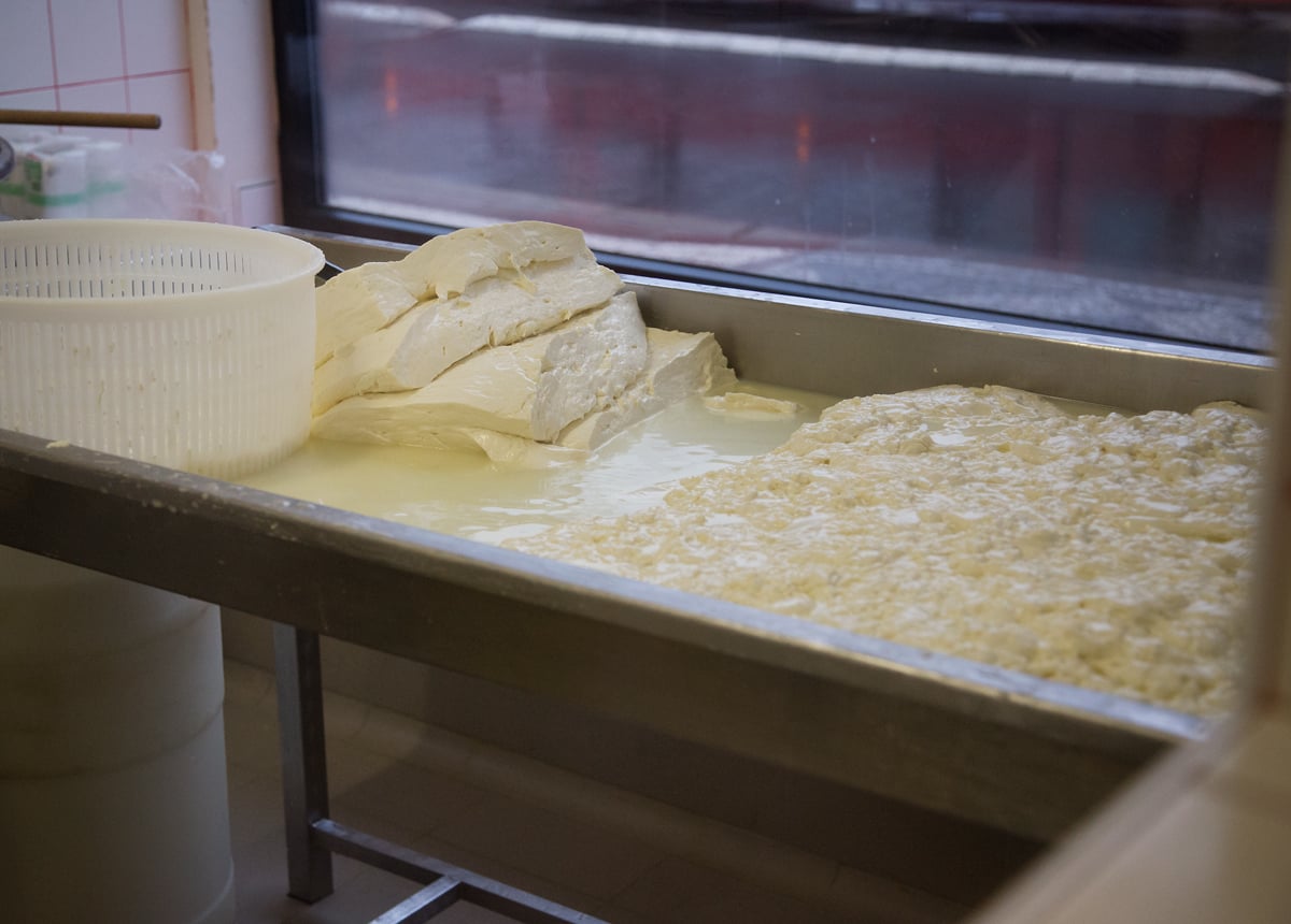 Nahlédněte do výrobny mozzarelly v pražských Nuslích.