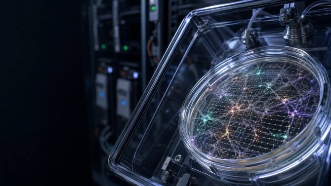 Serverový rack dostal živé lidské neurony. Biologický počítač CL1 je jako vystřižený ze Star Tracku