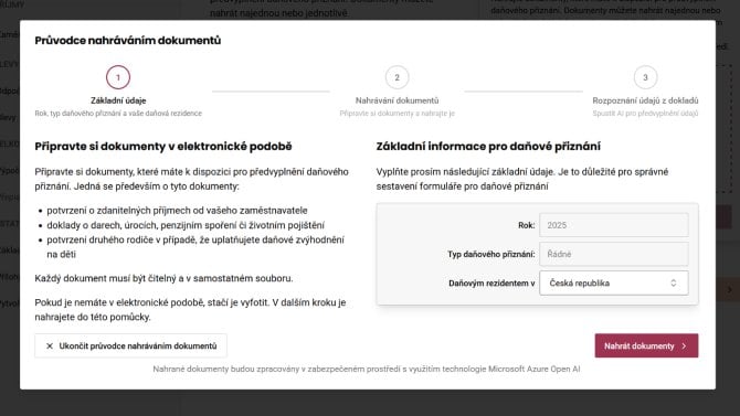 daňové přiznání
