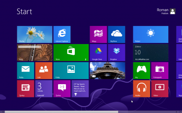 Ukázka prostředí Metro ve Windows 8