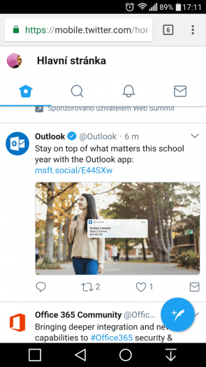 Twitter Lite je také povedená progresivní webová aplikace, kterou můžete používat už dnes, pokud vás štve plnohodnotný kleint