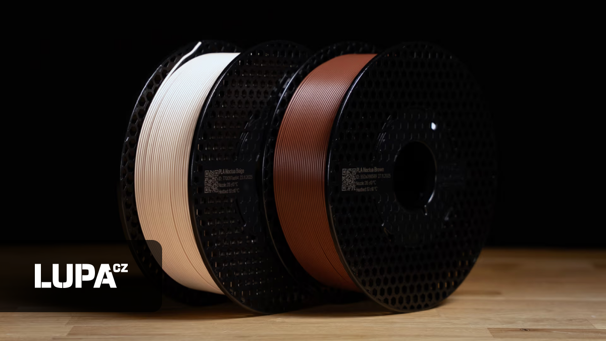 Průša spolupracuje s legendárním výrobcem chladičů Noctua, nabízí filamenty v ikonických barvách