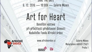 Náhledový obrázek - Benefiční výstava Art for Heart podpoří Nadační fond Africké srdce