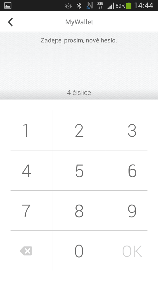 Testování NFC debetní karty ČSOB na bázi NFC SIM od T-Mobile (06/2014).