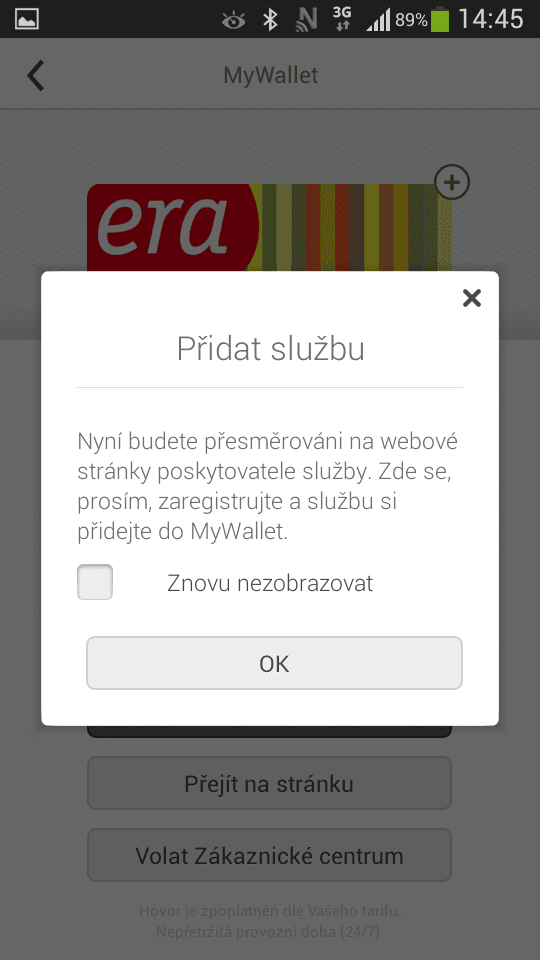 Testování NFC debetní karty ČSOB na bázi NFC SIM od T-Mobile (06/2014).