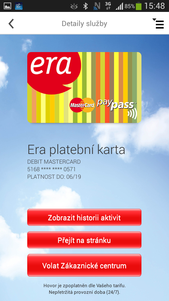 Testování NFC debetní karty ČSOB na bázi NFC SIM od T-Mobile (06/2014).