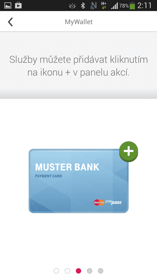 Testování NFC debetní karty ČSOB na bázi NFC SIM od T-Mobile (06/2014).