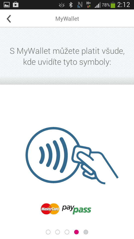 Testování NFC debetní karty ČSOB na bázi NFC SIM od T-Mobile (06/2014).