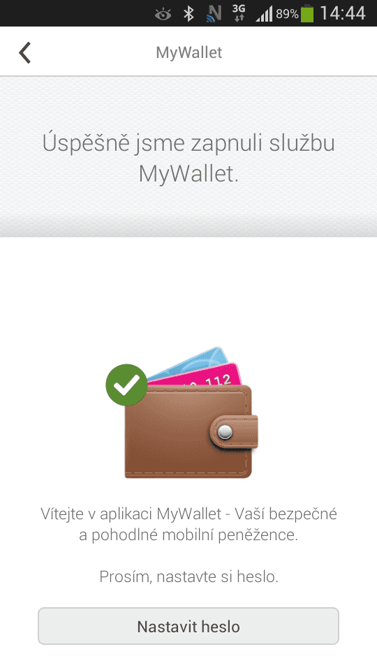Testování NFC debetní karty ČSOB na bázi NFC SIM od T-Mobile (06/2014).