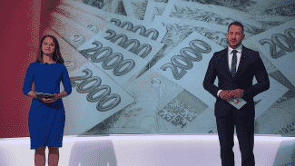 Vanda Kofroňová a Jakub Musil v pořadu Události, komentáře z ekonomiky