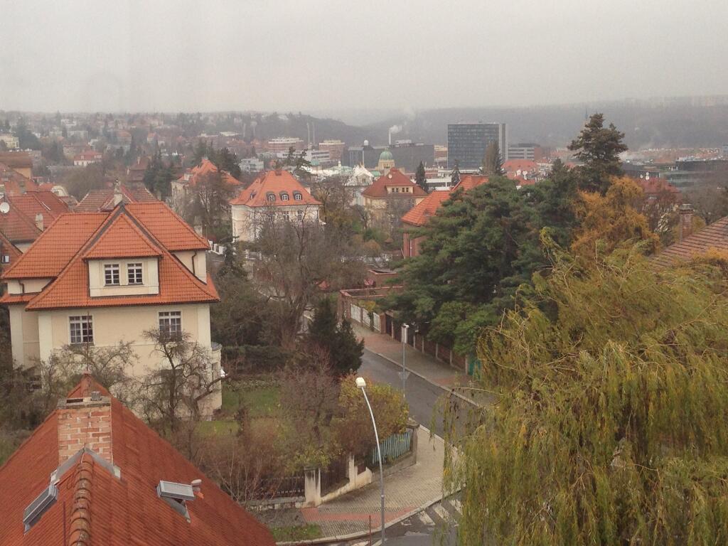 Jsem v azylu, kde vlastně nemám být. V práci máme na okně fólii a vidíme zamlžené nic. 