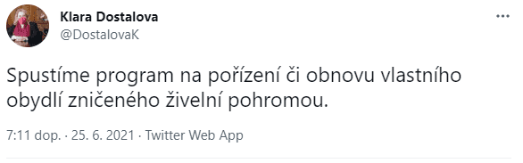 Přísliby pomoci jižní Moravě od politiků na Twitteru