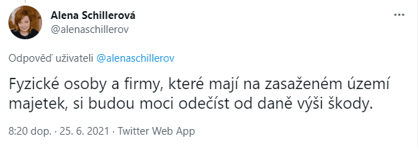 Přísliby pomoci jižní Moravě od politiků na Twitteru
