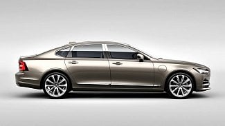 Náhledový obrázek - Volvo představilo model S90 Excellence. Místo sedadla spolujezdce má botník