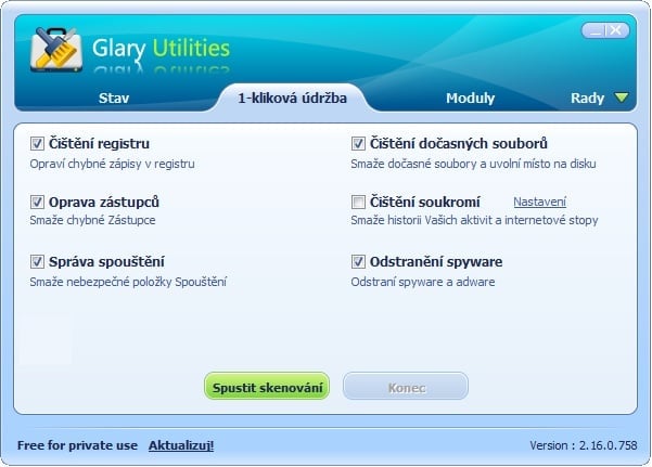 <p>1-kliková udržba. Zvláštní pojmenování, ale nabízí zajímavou zkratku k optimalizaci</p>