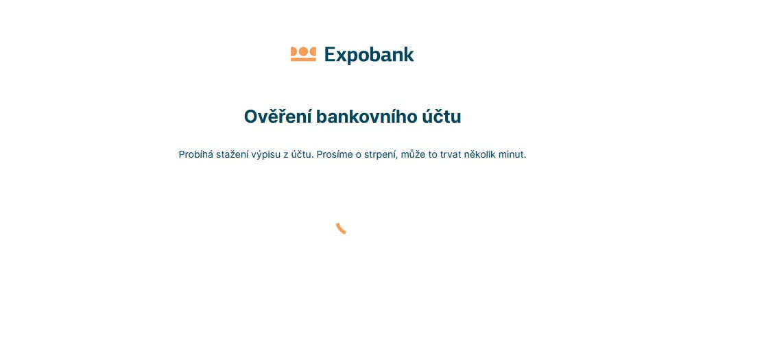 Přes zadání jiné banky ale pokračujeme v žádosti dál