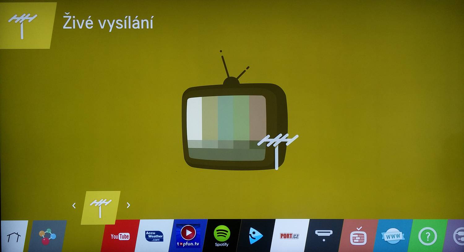 menu Smart TV