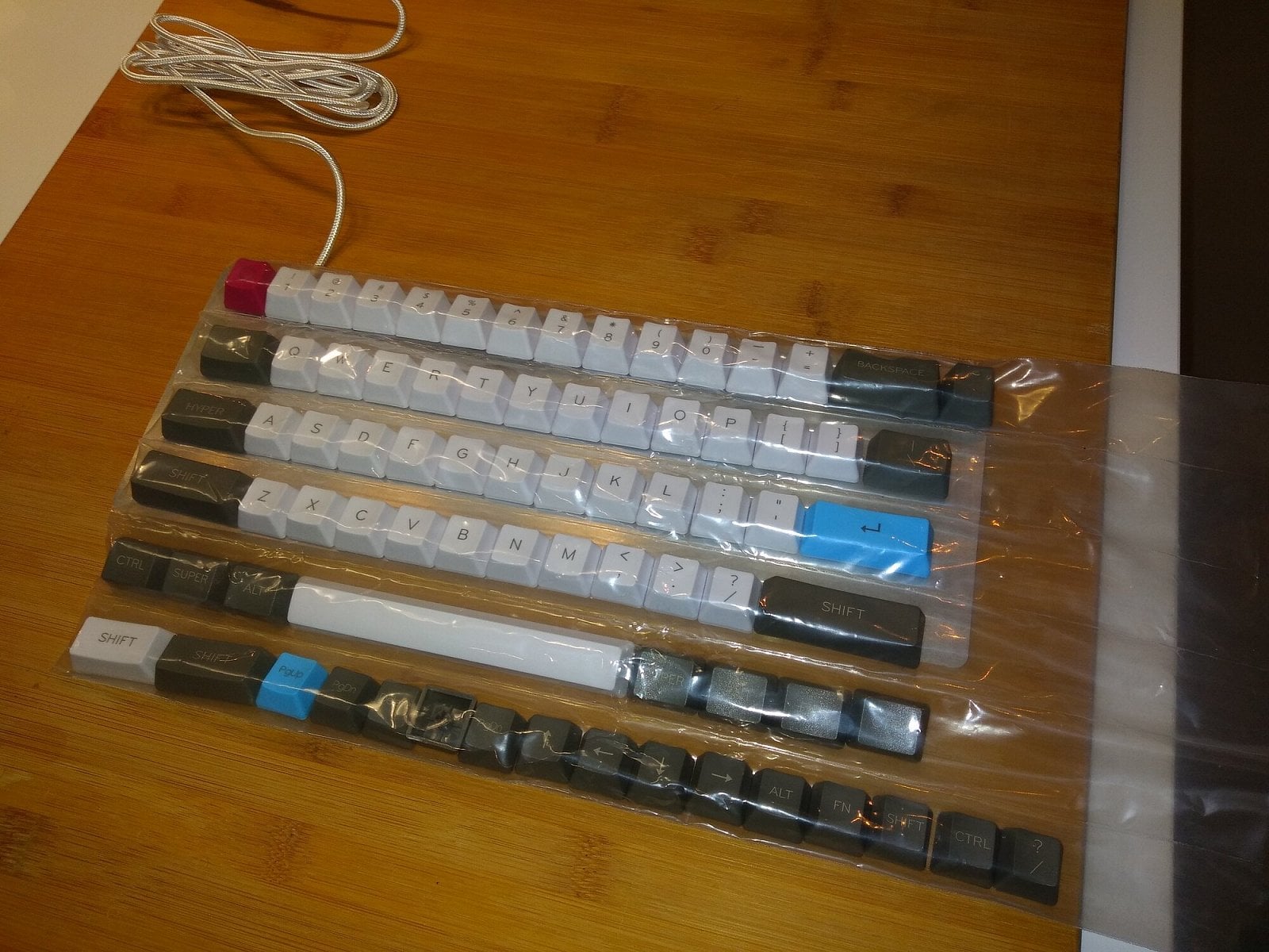 Stavba mechanické klávesnice