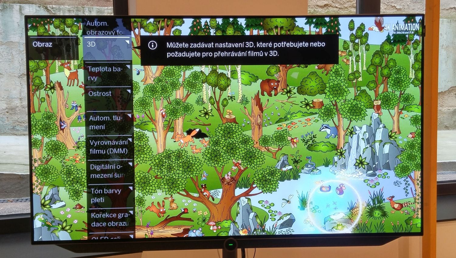 Loewe Bild 7 - menu nastavení