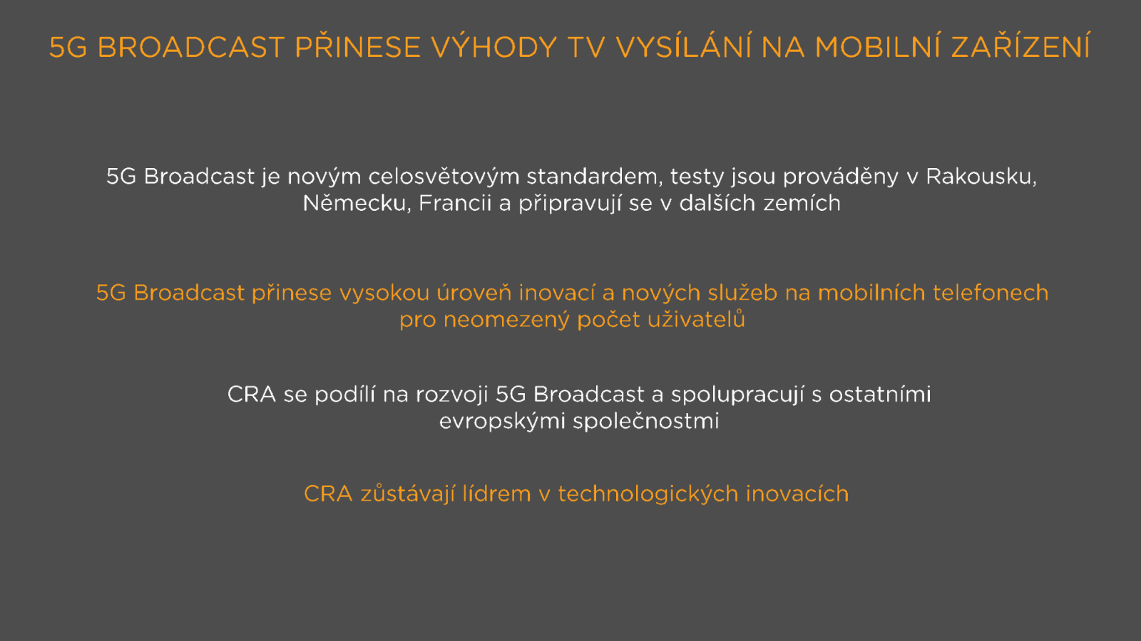 Televizní a rozhlasové vysílání v 5G v České republice