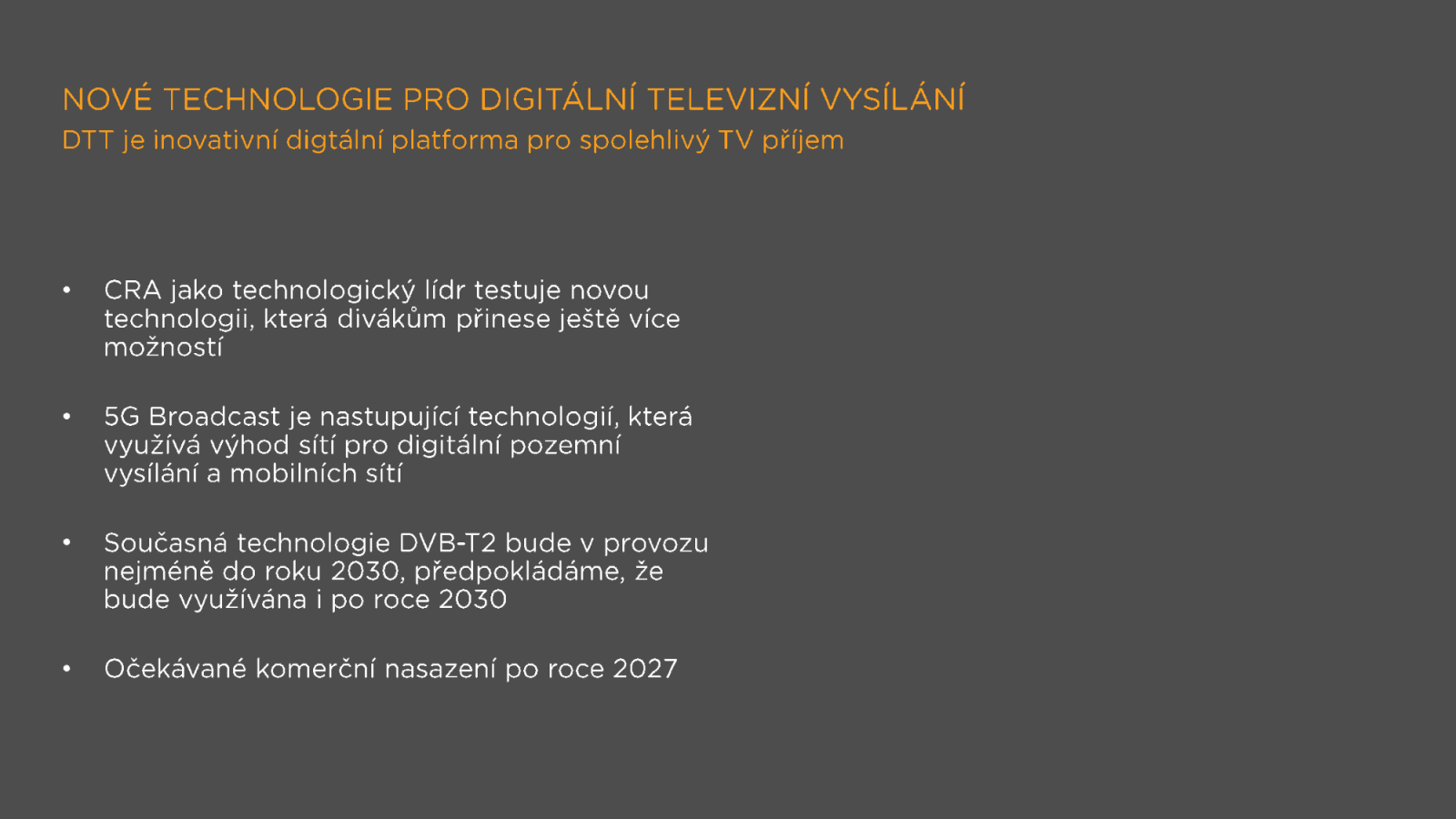 Televizní a rozhlasové vysílání v 5G v České republice