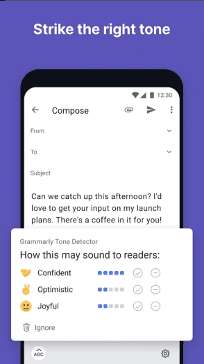 Grammarly (zdroj: play.google.com)