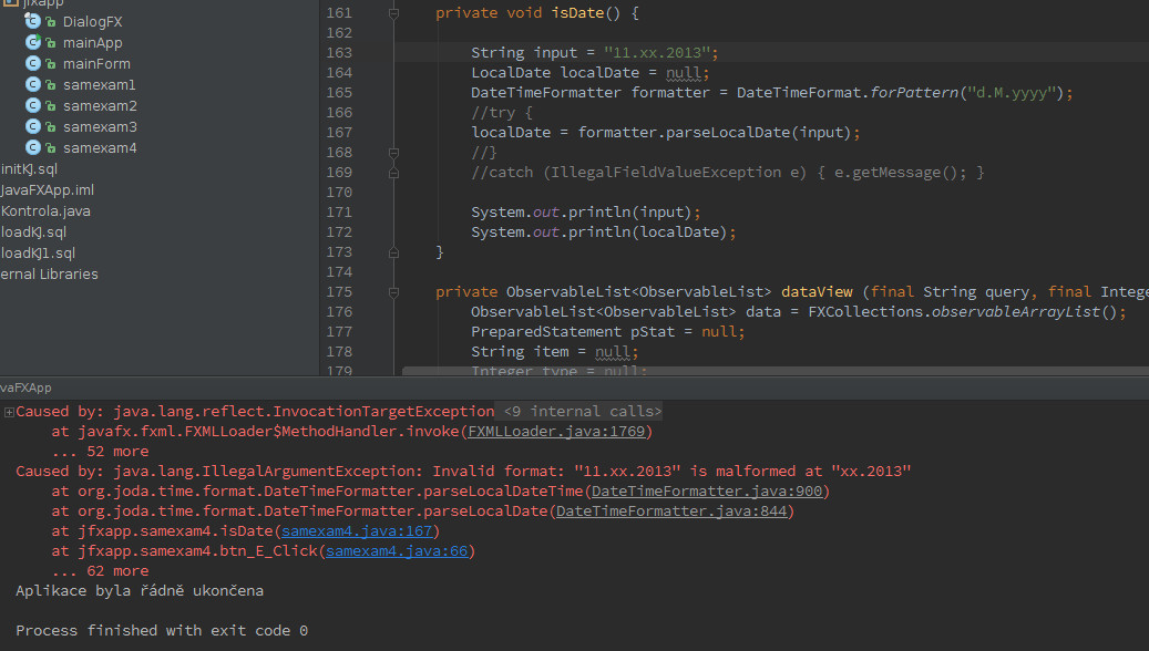 JavaFX: kontrola editačních polí