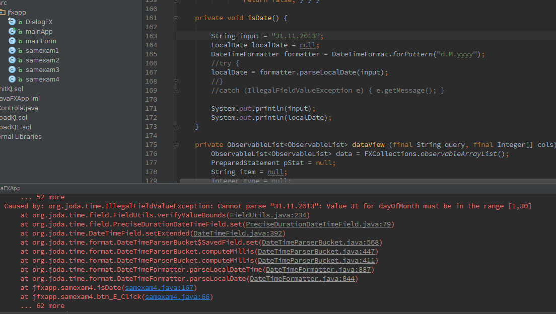 JavaFX: kontrola editačních polí