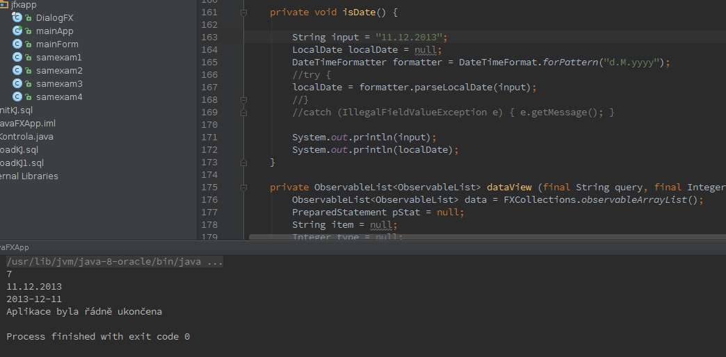 JavaFX: kontrola editačních polí
