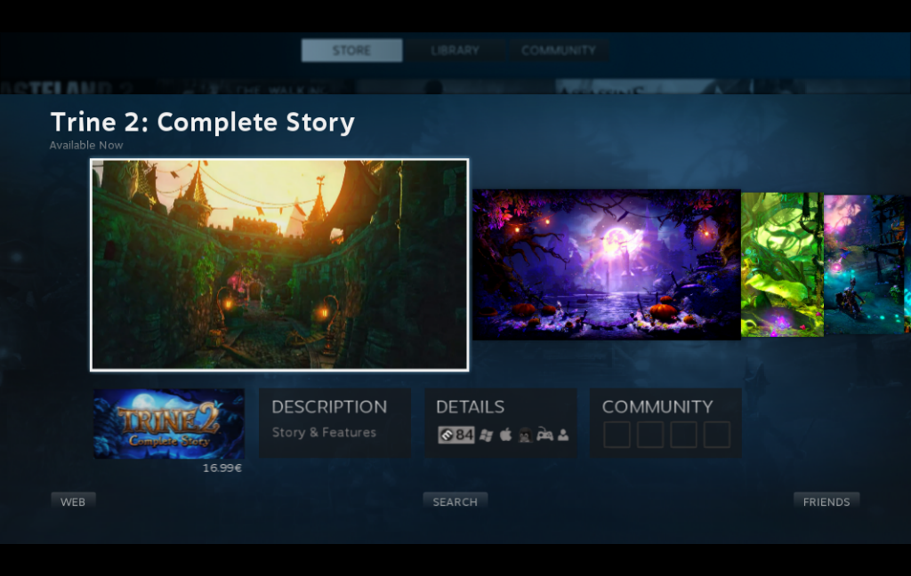 Profil hry, tentokrát pohádkové plošinovky Trine 2.