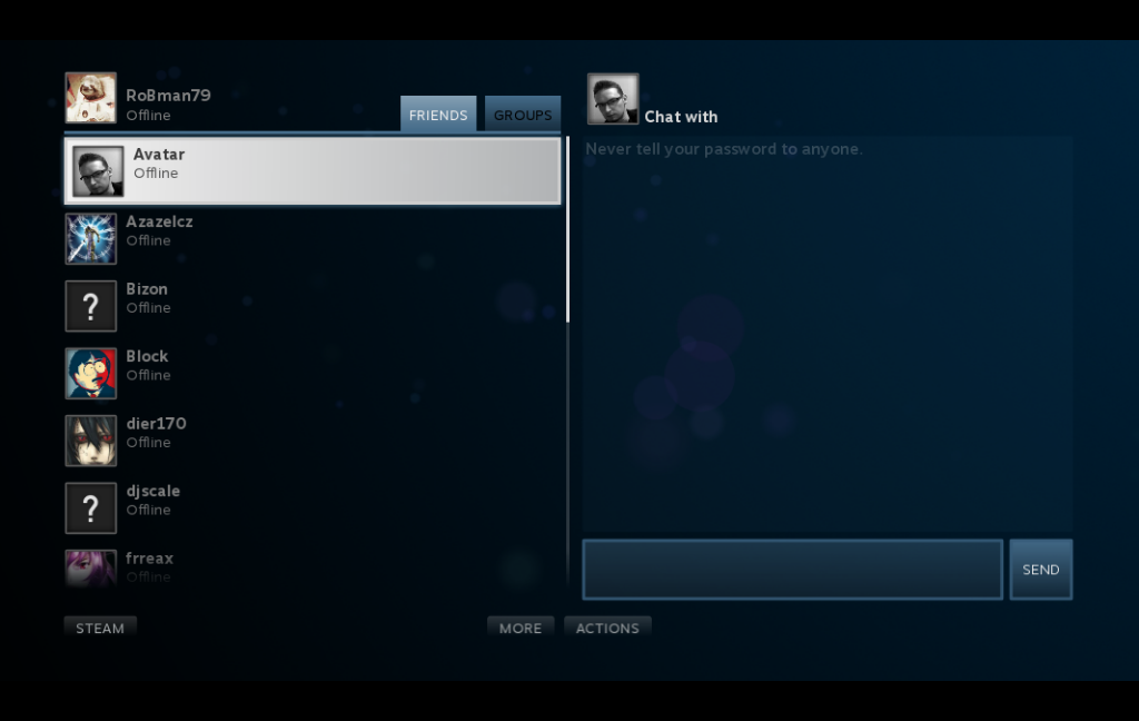 K dispozici je i jednoduchý a přehledný chat.