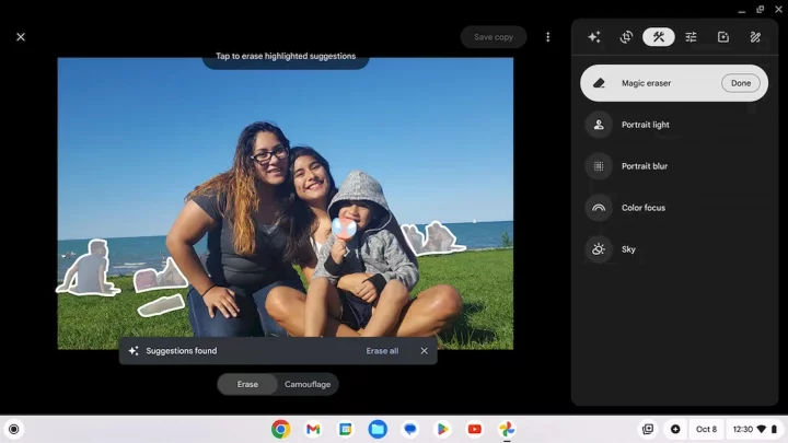 Magic Eraser pro Chrome OS